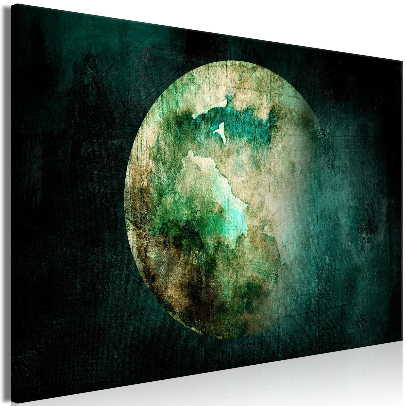 Canvas Tavla - Green Pangea Wide-Tavlor-Artgeist-peaceofhome.se