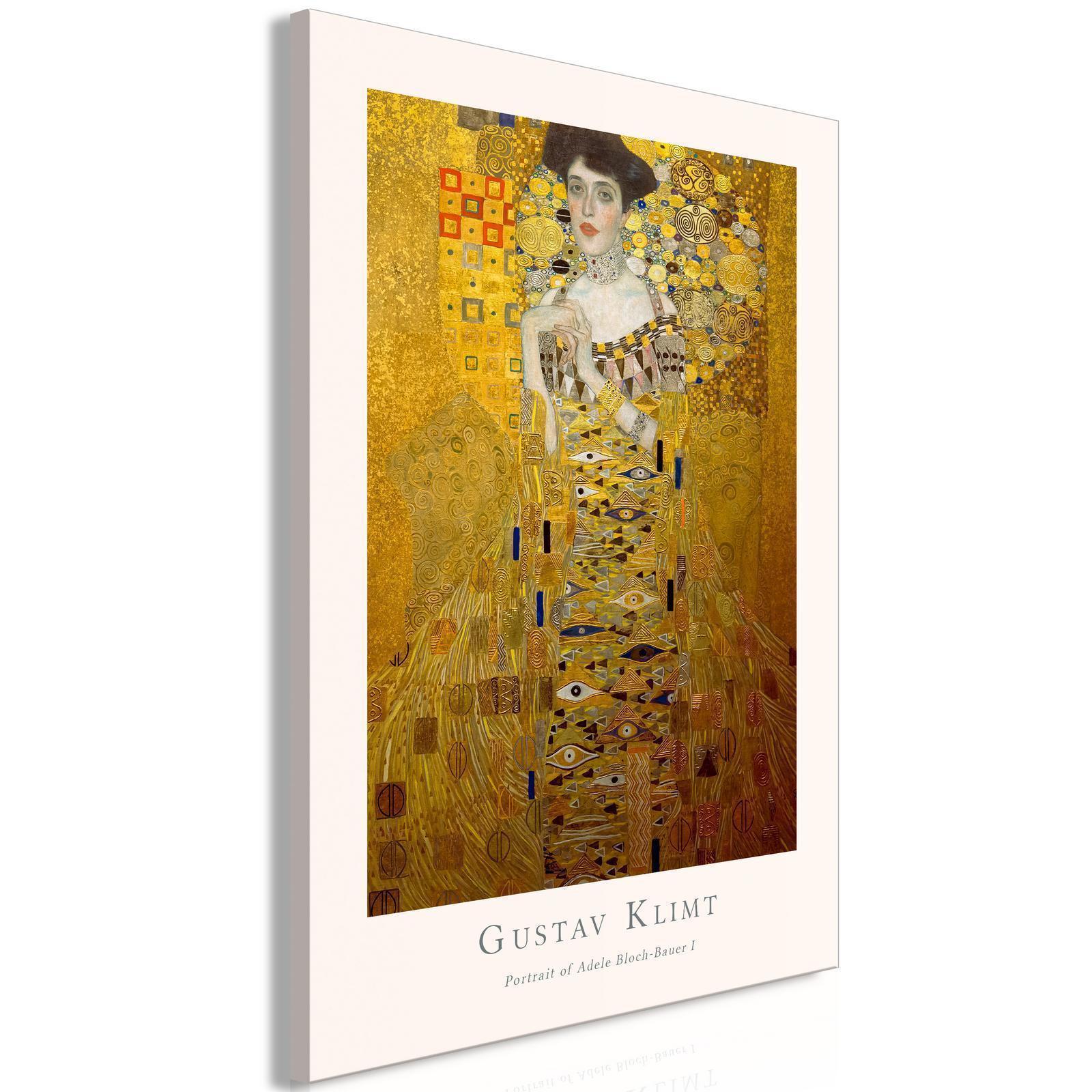 Canvas Tavla - Gustav Klimt - Portrait of Adele Bloch Vertical-Tavlor-Artgeist-peaceofhome.se
