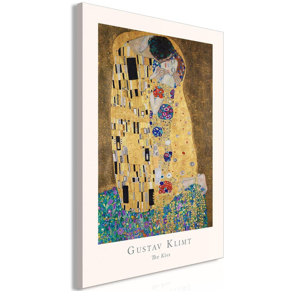 Canvas Tavla - Gustav Klimt - The Kiss Vertical-Tavla Canvas-Artgeist-40x60-peaceofhome.se