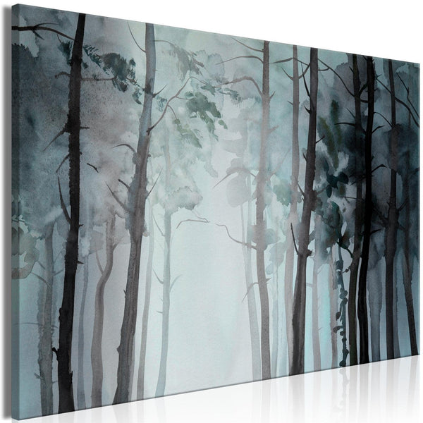 Canvas Tavla - Hazy Forest Wide-Tavla Canvas-Artgeist-peaceofhome.se