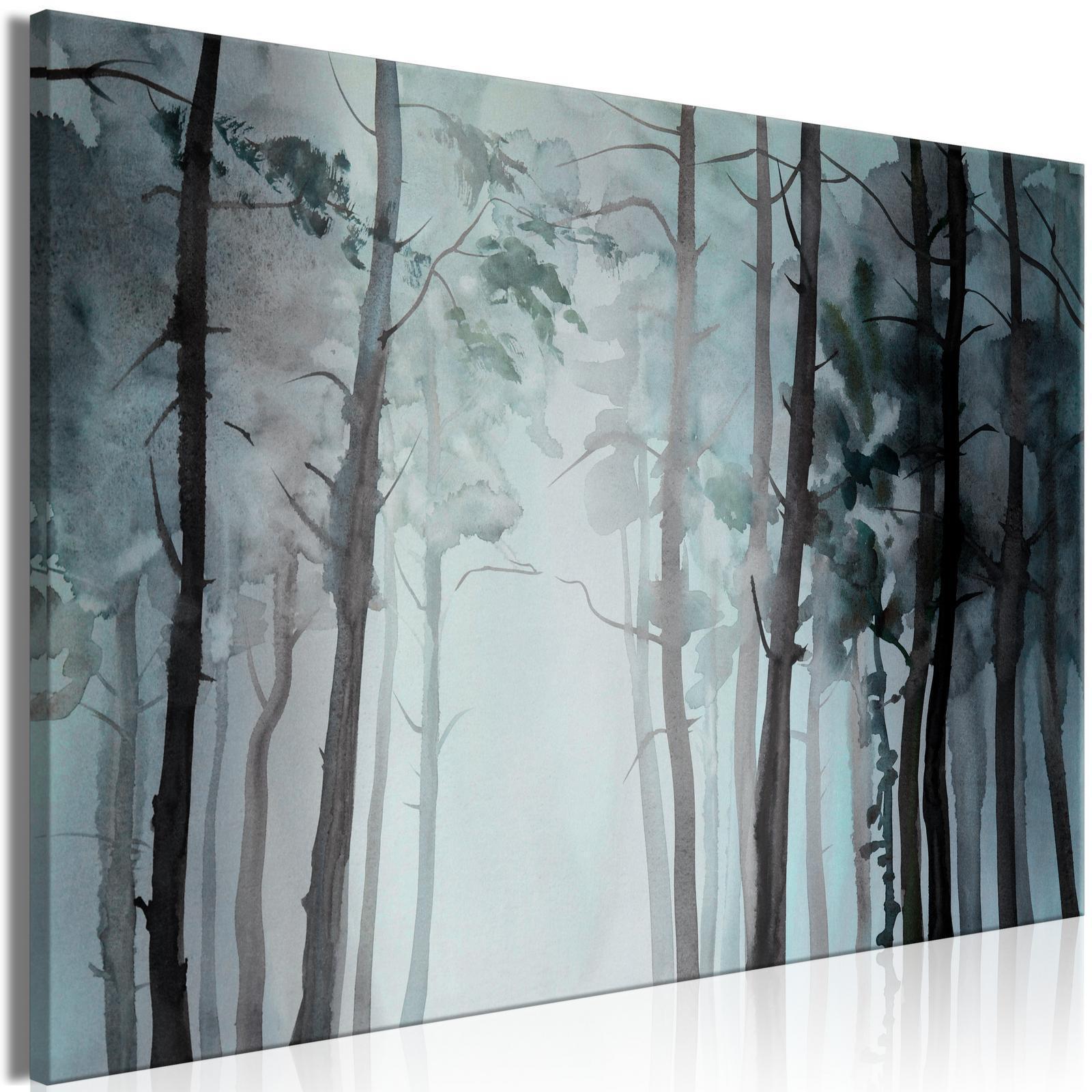 Canvas Tavla - Hazy Forest Wide-Tavlor-Artgeist-peaceofhome.se