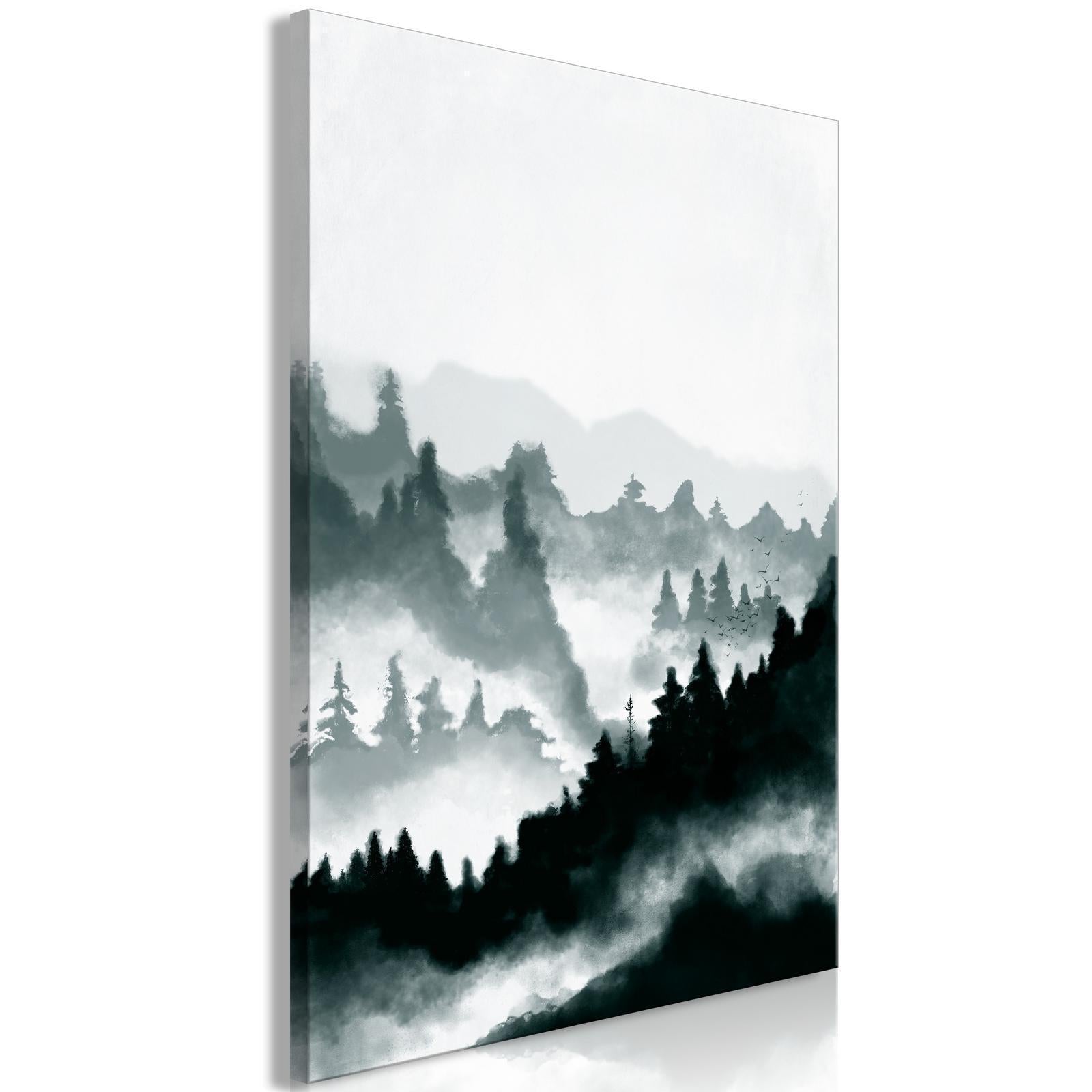 Canvas Tavla - Hazy Landscape Vertical-Tavlor-Artgeist-peaceofhome.se