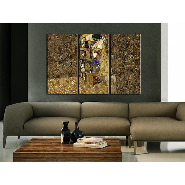 Canvas Tavla - Klimt inspiration - Kiss-Tavlor-Artgeist-peaceofhome.se