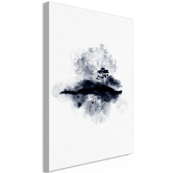 Canvas Tavla - Lone Tree Vertical-Tavla Canvas-Artgeist-40x60-peaceofhome.se