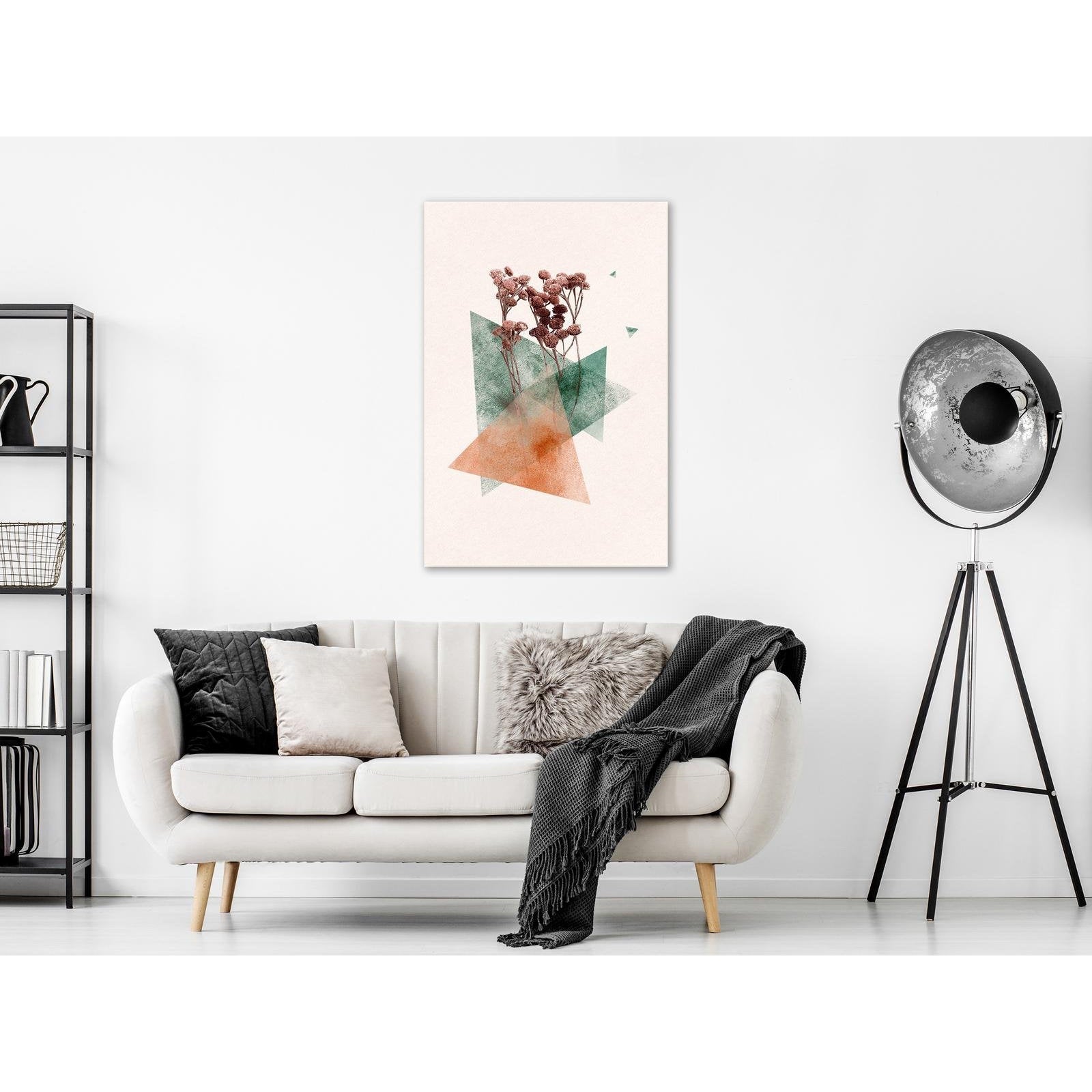 Canvas Tavla - Modernist Flower Vertical-Tavla Canvas-Artgeist-peaceofhome.se