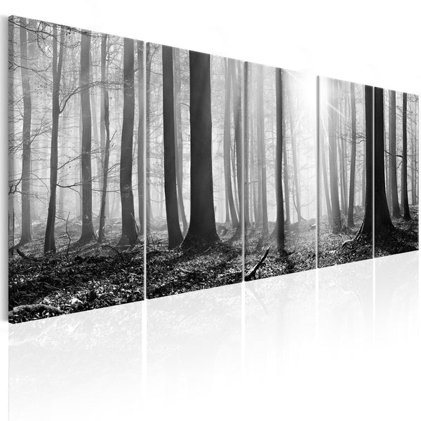 Canvas Tavla - Monochrome Forest-Tavlor-Artgeist-peaceofhome.se