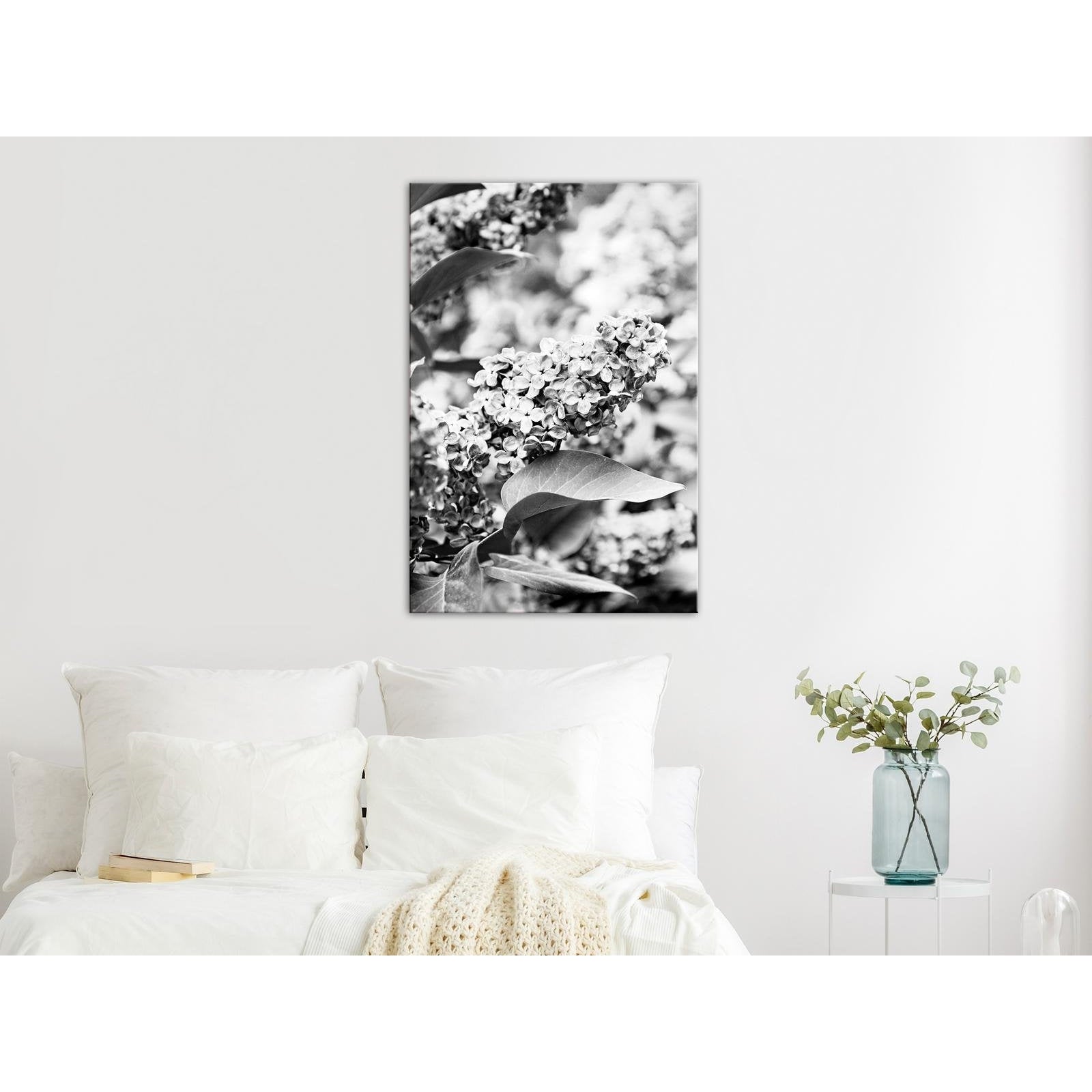 Canvas Tavla - Monochrome Lilac Vertical-Tavla Canvas-Artgeist-40x60-peaceofhome.se