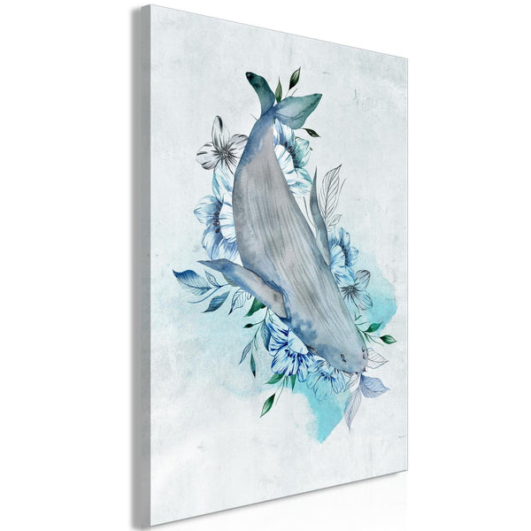Canvas Tavla - Mrs. Whale Vertical-Tavla Canvas-Artgeist-40x60-peaceofhome.se