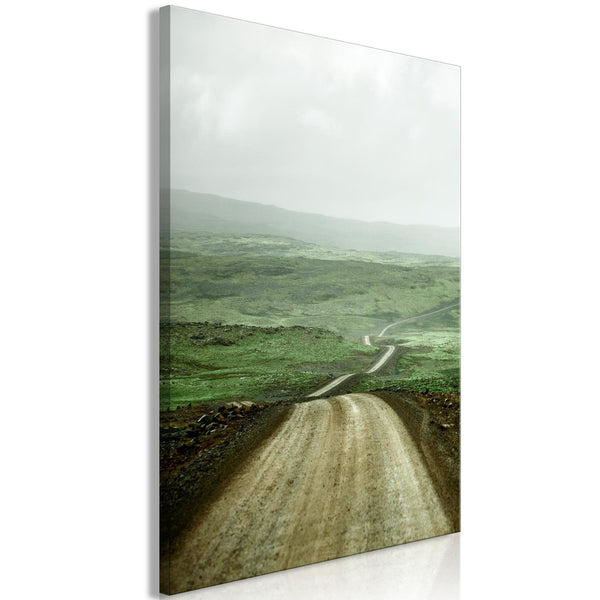 Canvas Tavla - Road Across the Plains Vertical-Tavla Canvas-Artgeist-peaceofhome.se