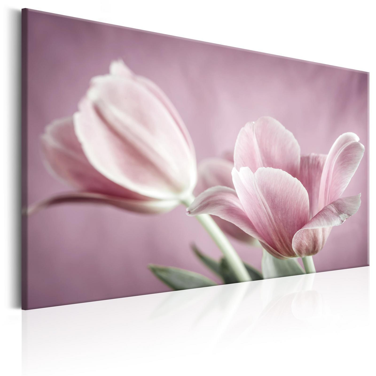 Canvas Tavla - Romantic Tulips-Tavlor-Artgeist-peaceofhome.se