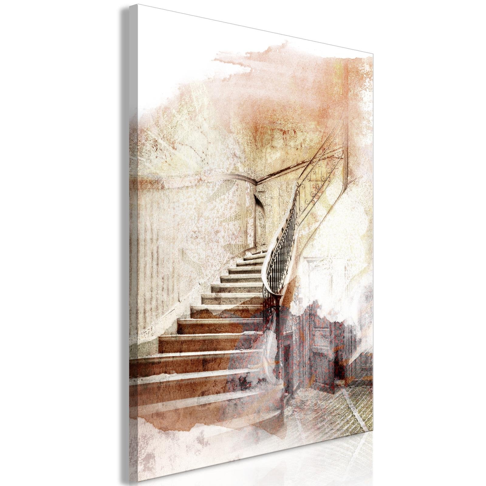 Canvas Tavla - Secret Stairs Vertical-Tavla Canvas-Artgeist-peaceofhome.se