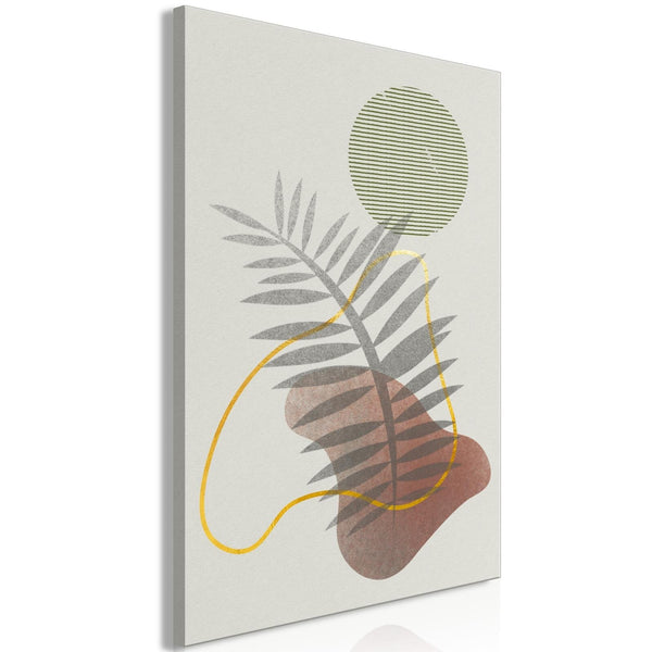 Canvas Tavla - Shadow of Palm Tree Vertical-Tavla Canvas-Artgeist-40x60-peaceofhome.se