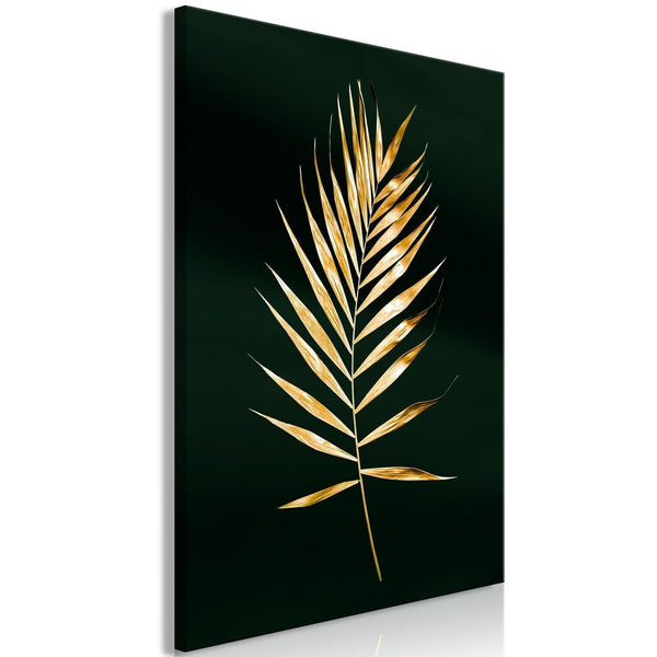 Canvas Tavla - Sophisticated Leaf Vertical-Tavla Canvas-Artgeist-peaceofhome.se