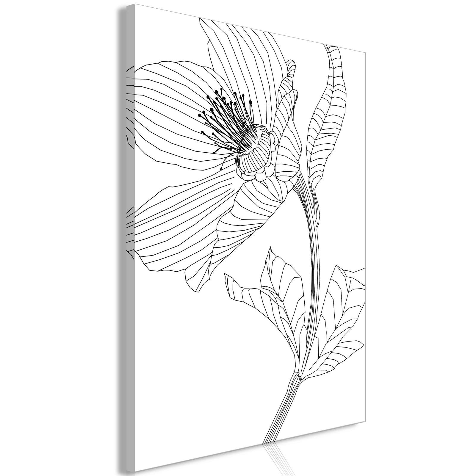 Canvas Tavla - Spring Sketch Vertical-Tavla Canvas-Artgeist-40x60-peaceofhome.se