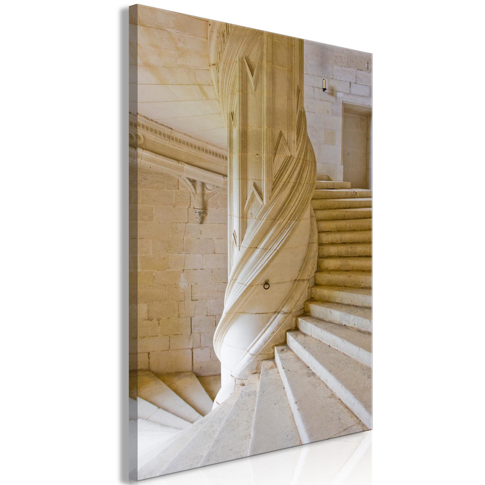 Canvas Tavla - Stone Stairs Vertical-Tavlor-Artgeist-peaceofhome.se