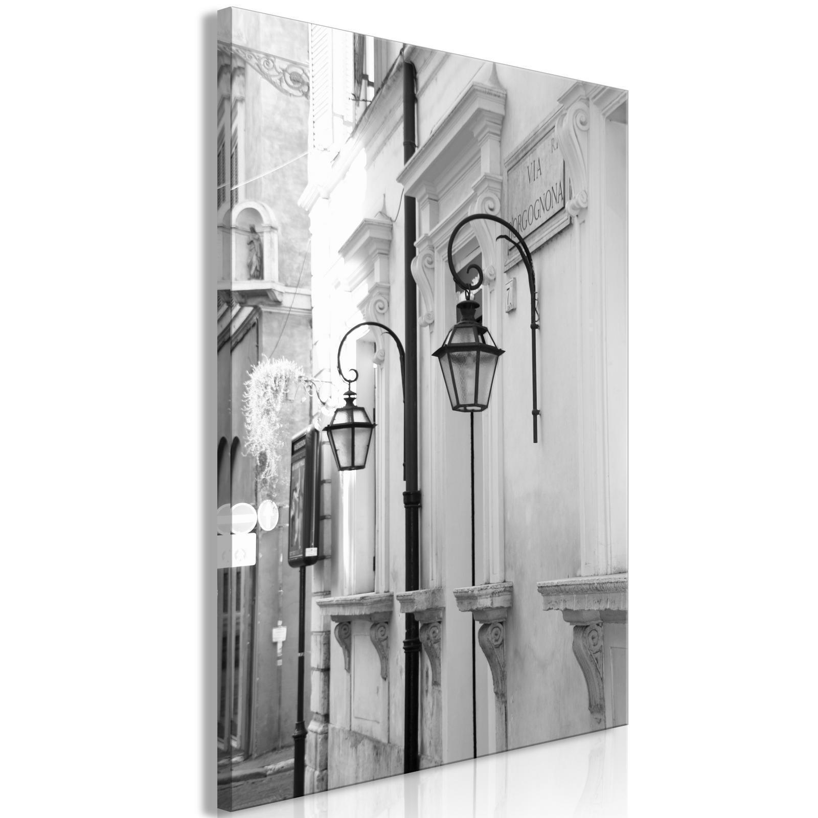 Canvas Tavla - Street Lamps Vertical-Tavlor-Artgeist-peaceofhome.se