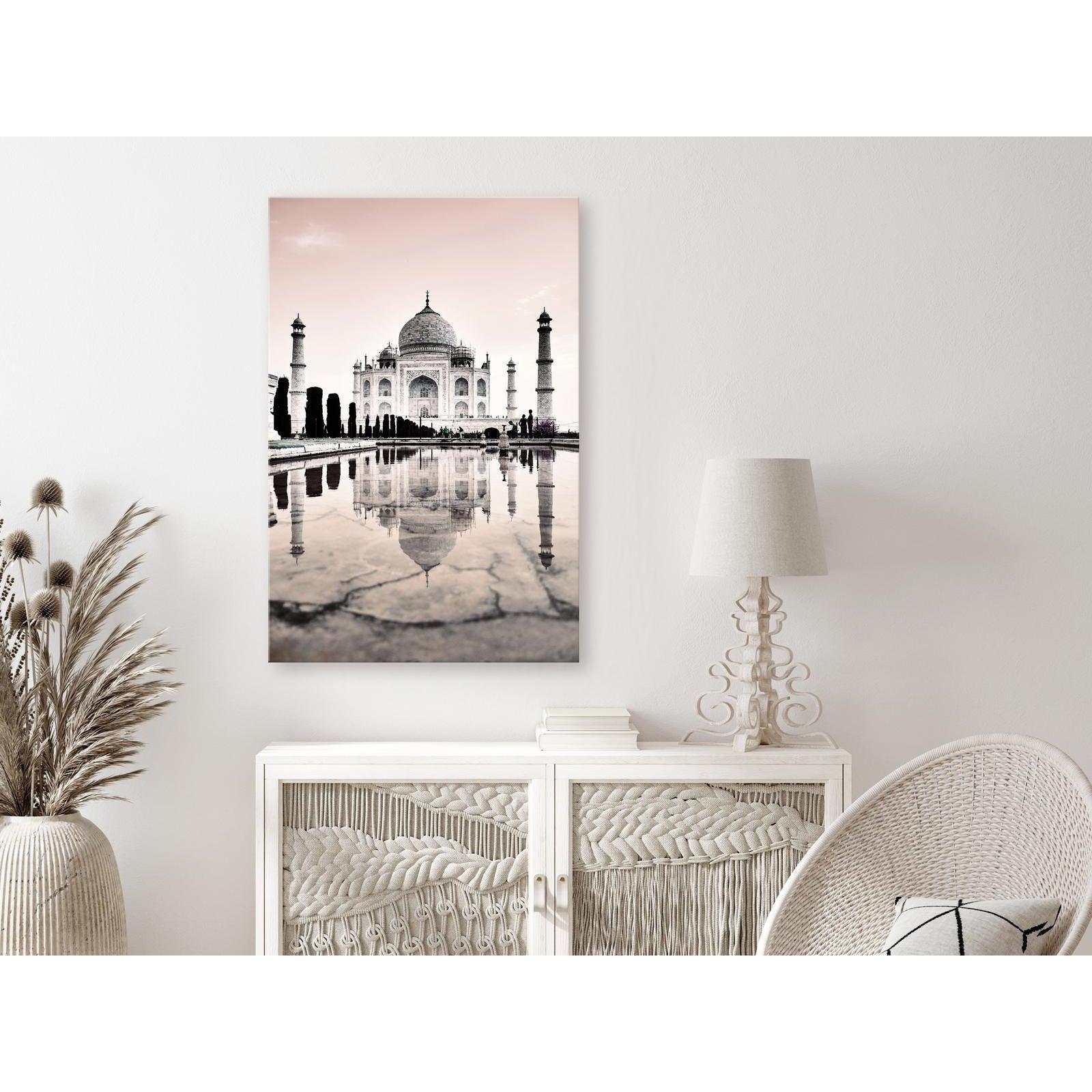 Canvas Tavla - Taj Mahal Vertical-Tavla Canvas-Artgeist-peaceofhome.se