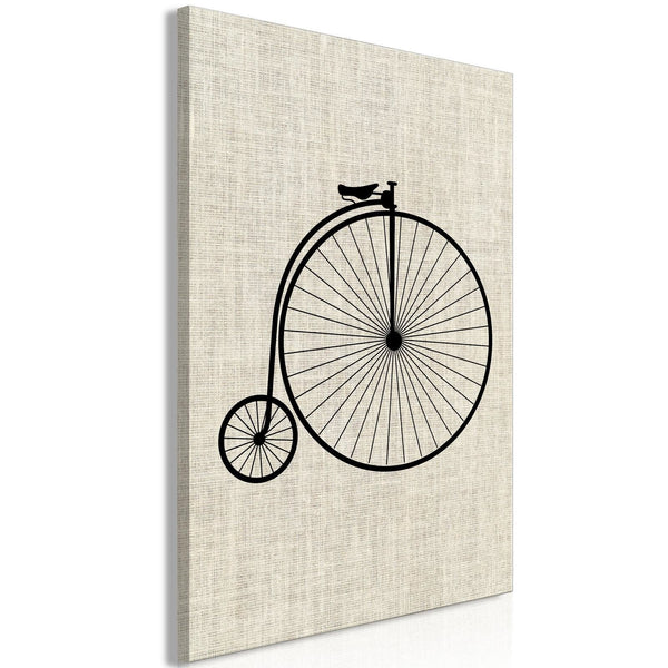 Canvas Tavla - Vintage Bicycle Vertical-Tavla Canvas-Artgeist-peaceofhome.se