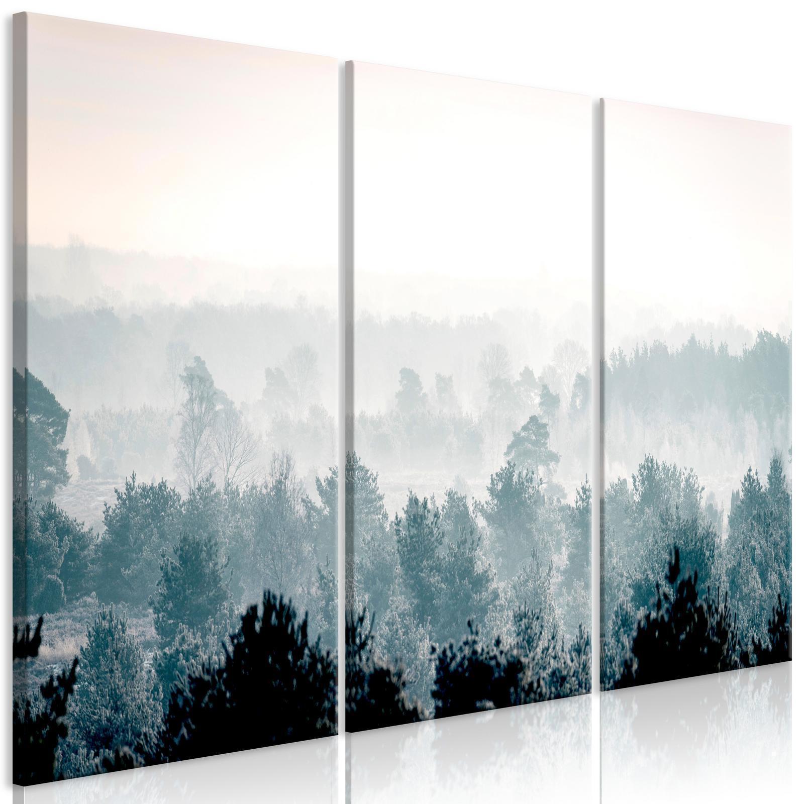 Canvas Tavla - Winter Forest (3 delar)-Tavlor-Artgeist-peaceofhome.se