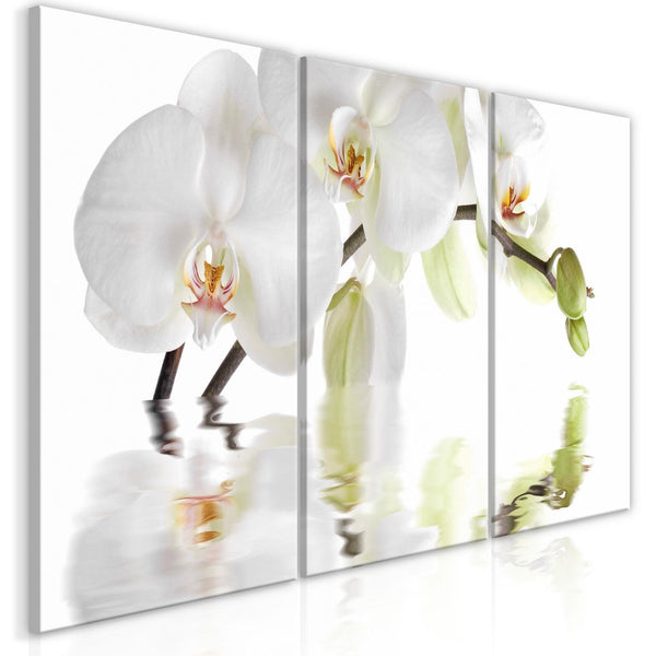 Canvas Tavla - Wonderful Orchid (3 delar)-Tavla Canvas-Artgeist-peaceofhome.se
