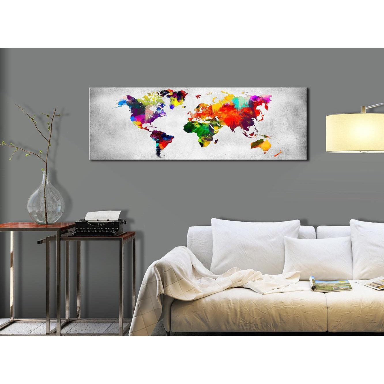 Canvas Tavla - World Map: Coloured Revolution-Tavlor-Artgeist-peaceofhome.se