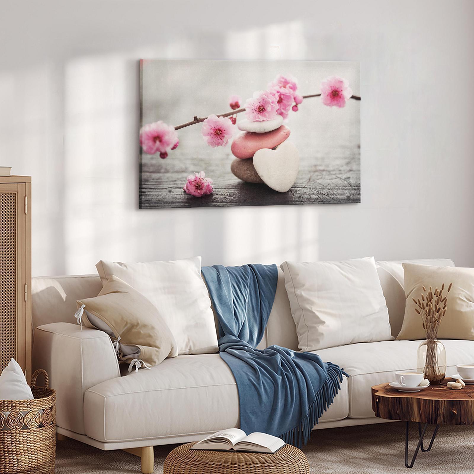 Canvas Tavla - Zen: Cherry Blossoms IV-Tavlor-Artgeist-peaceofhome.se