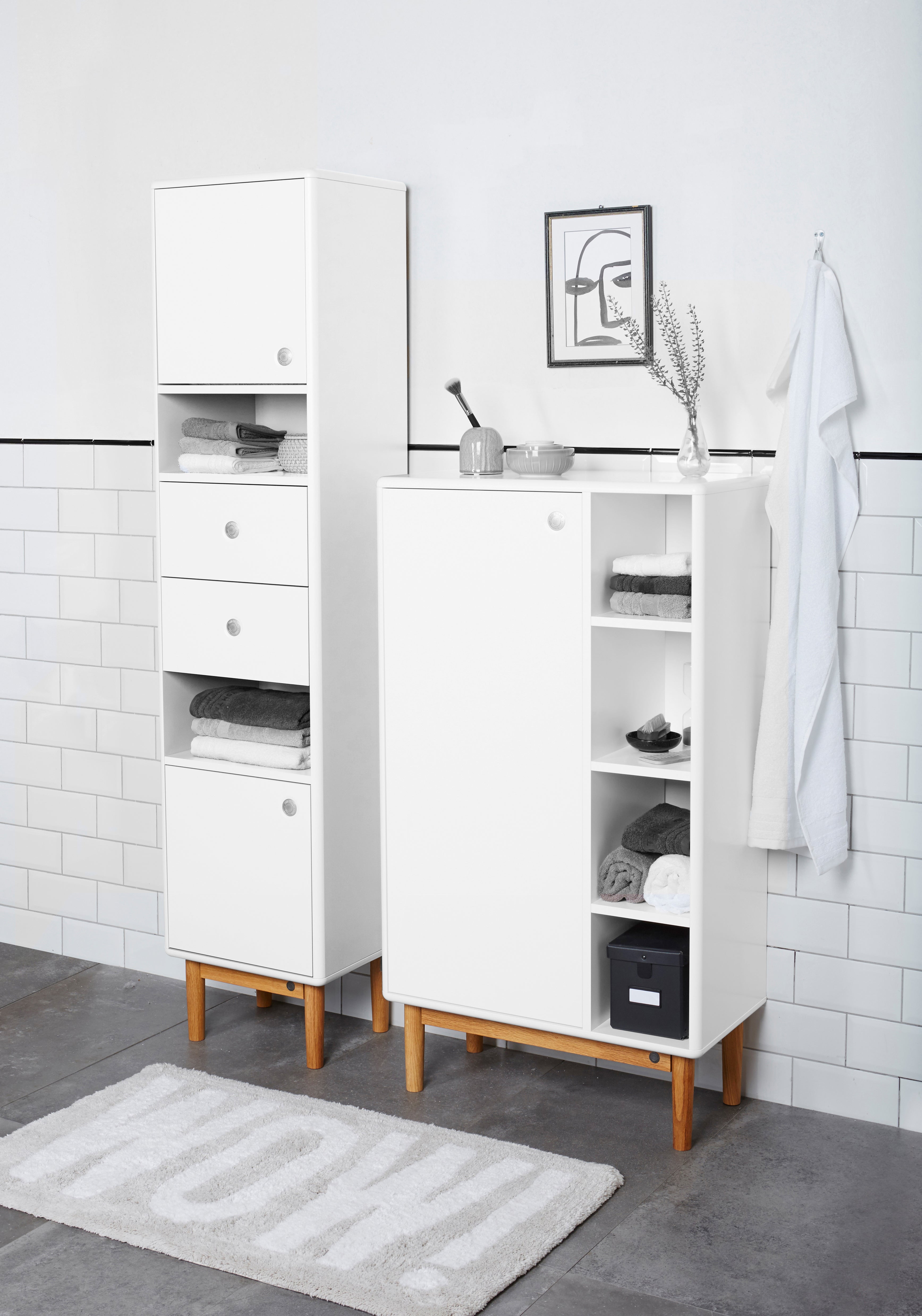 Color Bath Skåp 1 dörr, 4 fack-Badrumsmöbler-Tenzo-peaceofhome.se