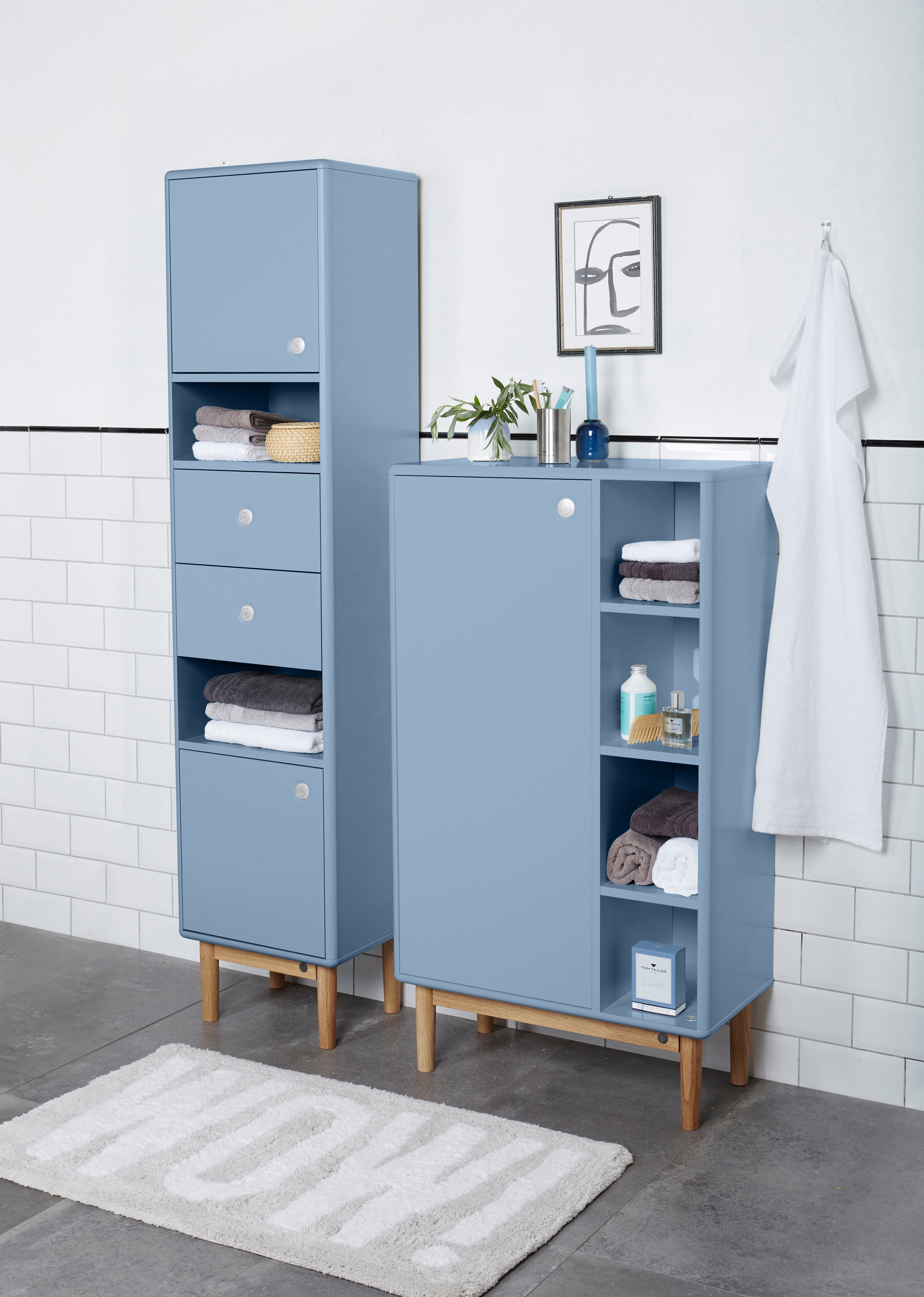 Color Bath Skåp 1 dörr, 4 fack-Badrumsmöbler-Tenzo-peaceofhome.se