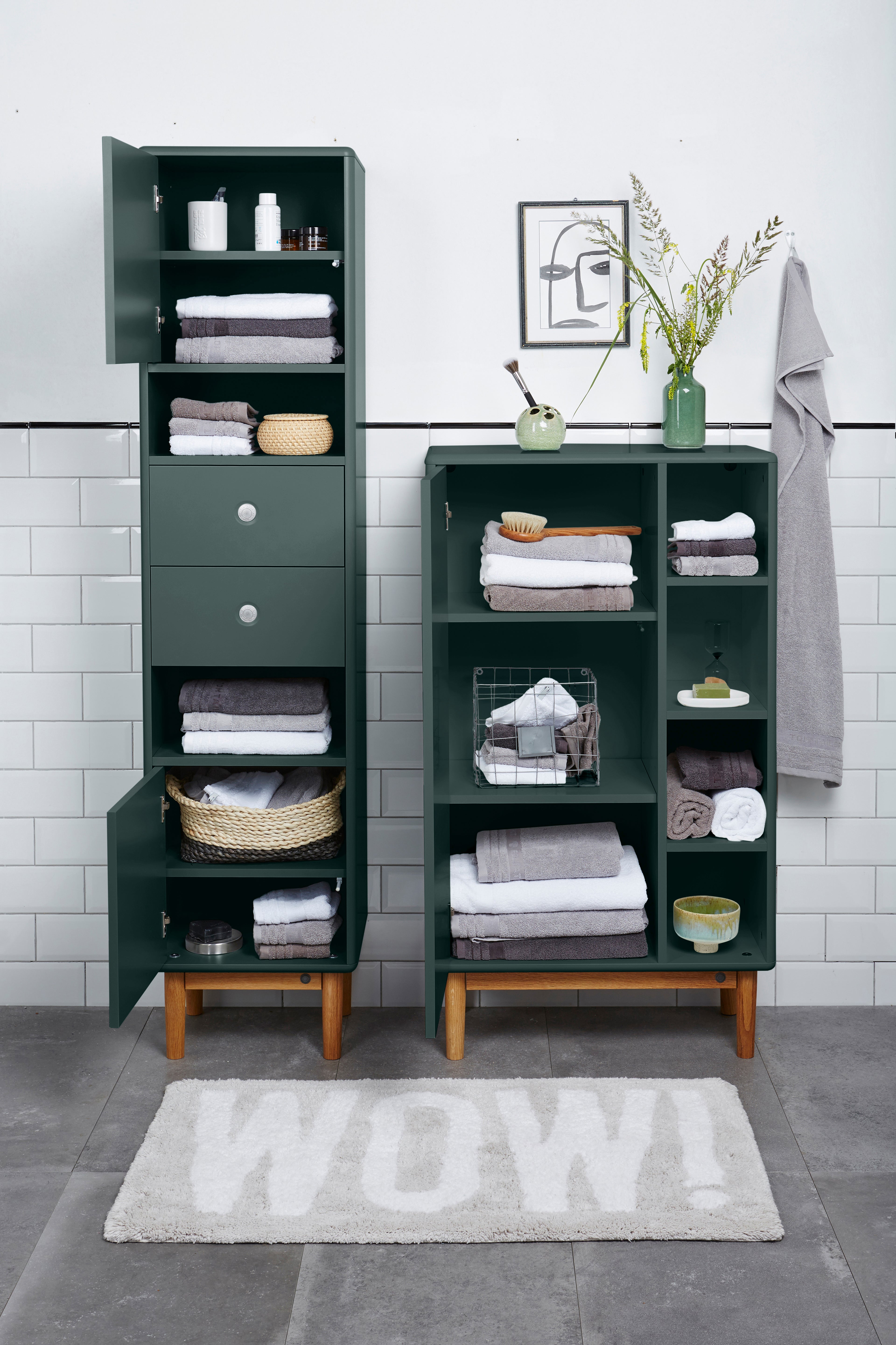 Color Bath Skåp 1 dörr, 4 fack-Badrumsmöbler-Tenzo-peaceofhome.se