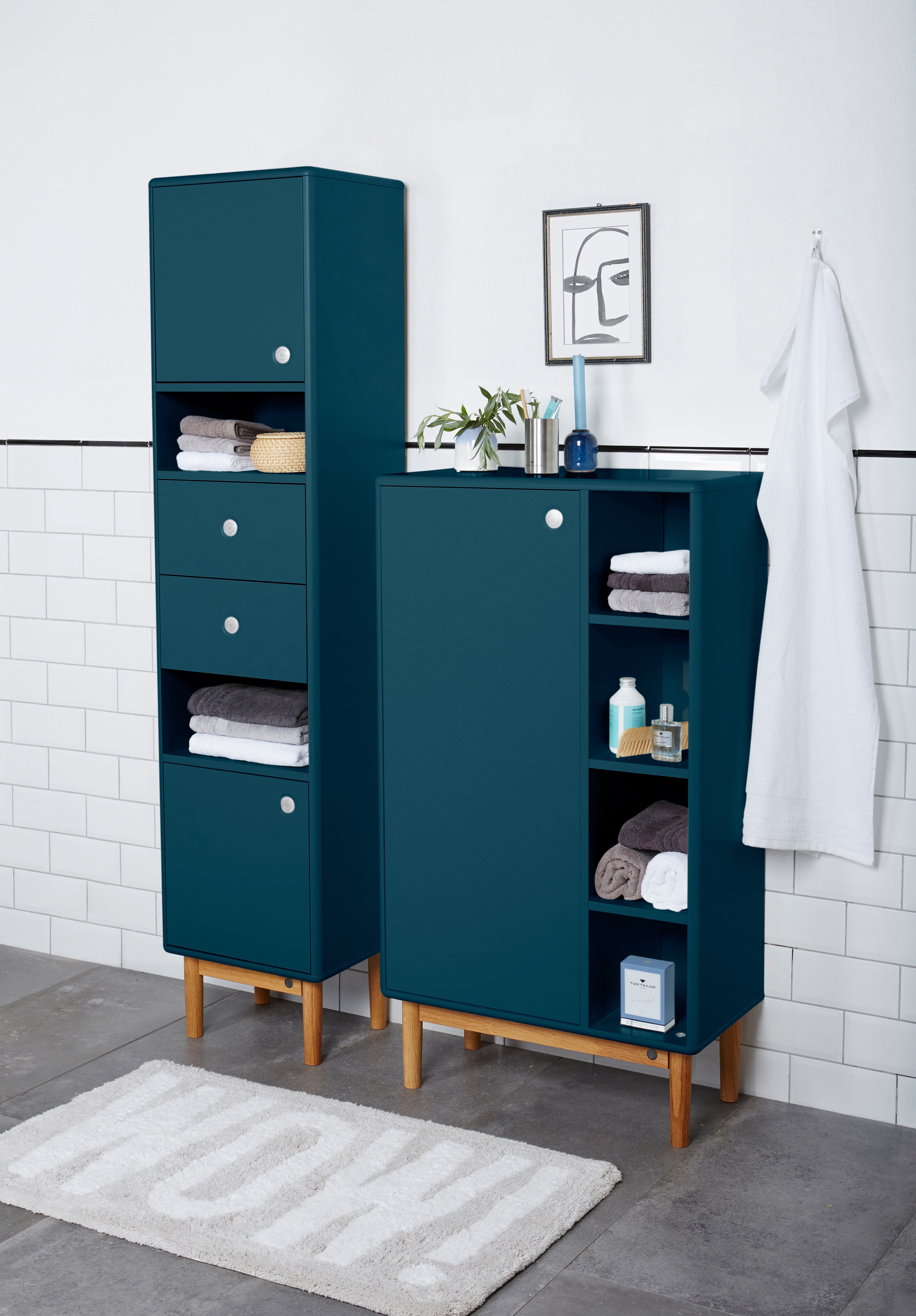 Color Bath Skåp 1 dörr, 4 fack-Badrumsmöbler-Tenzo-peaceofhome.se