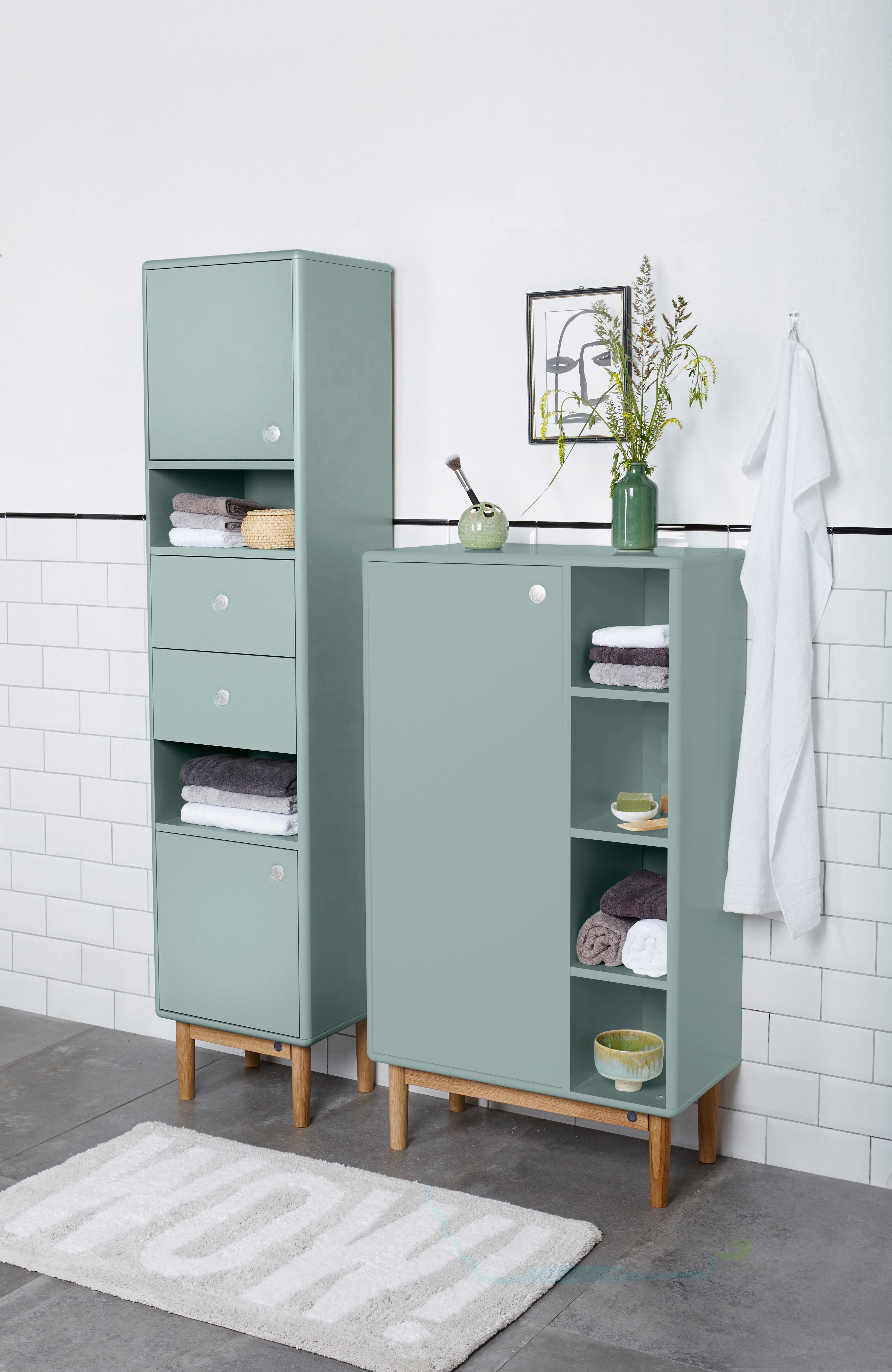 Color Bath Skåp 1 dörr, 4 fack-Badrumsmöbler-Tenzo-peaceofhome.se