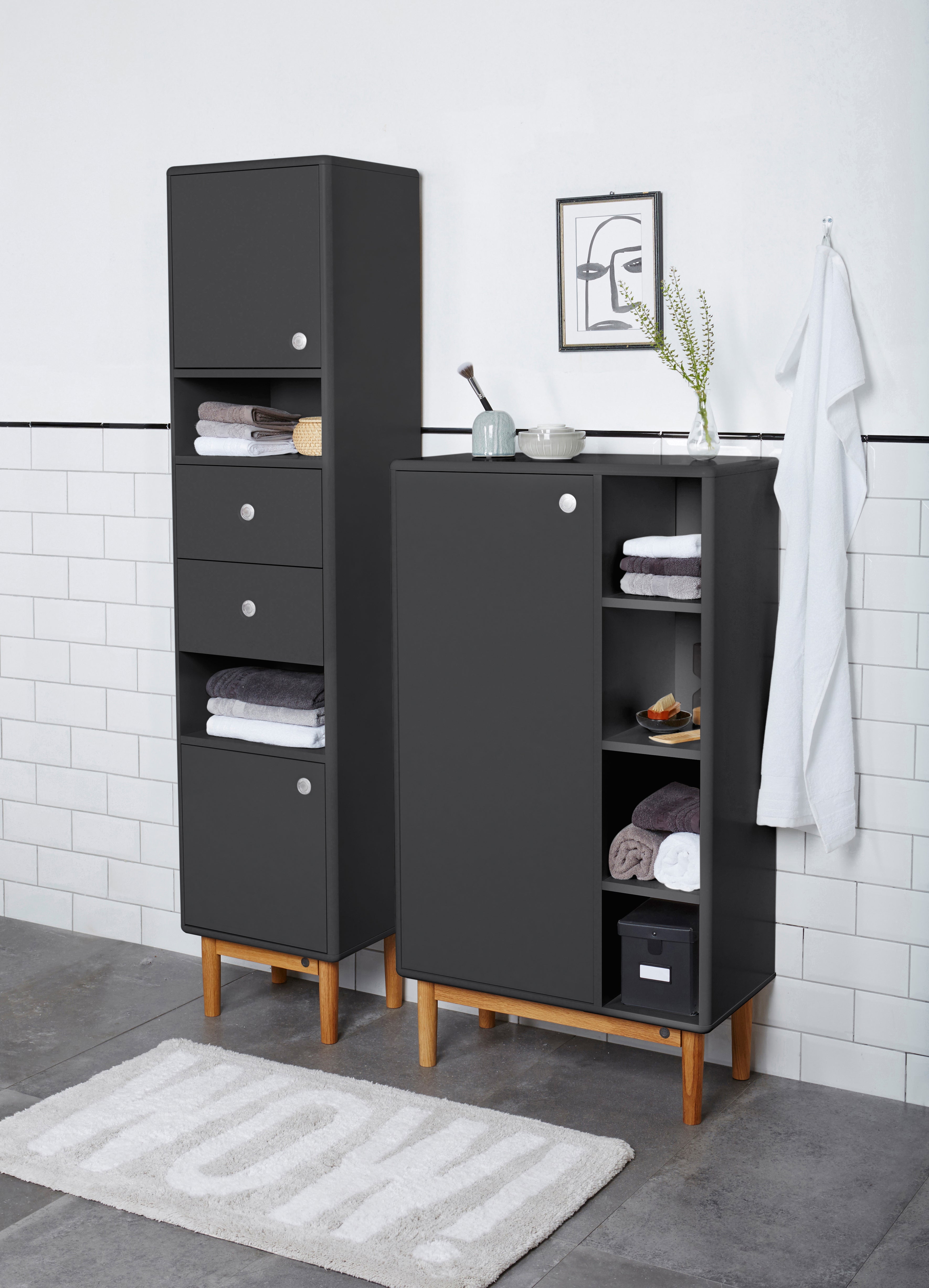 Color Bath Skåp 1 dörr, 4 fack-Badrumsmöbler-Tenzo-peaceofhome.se