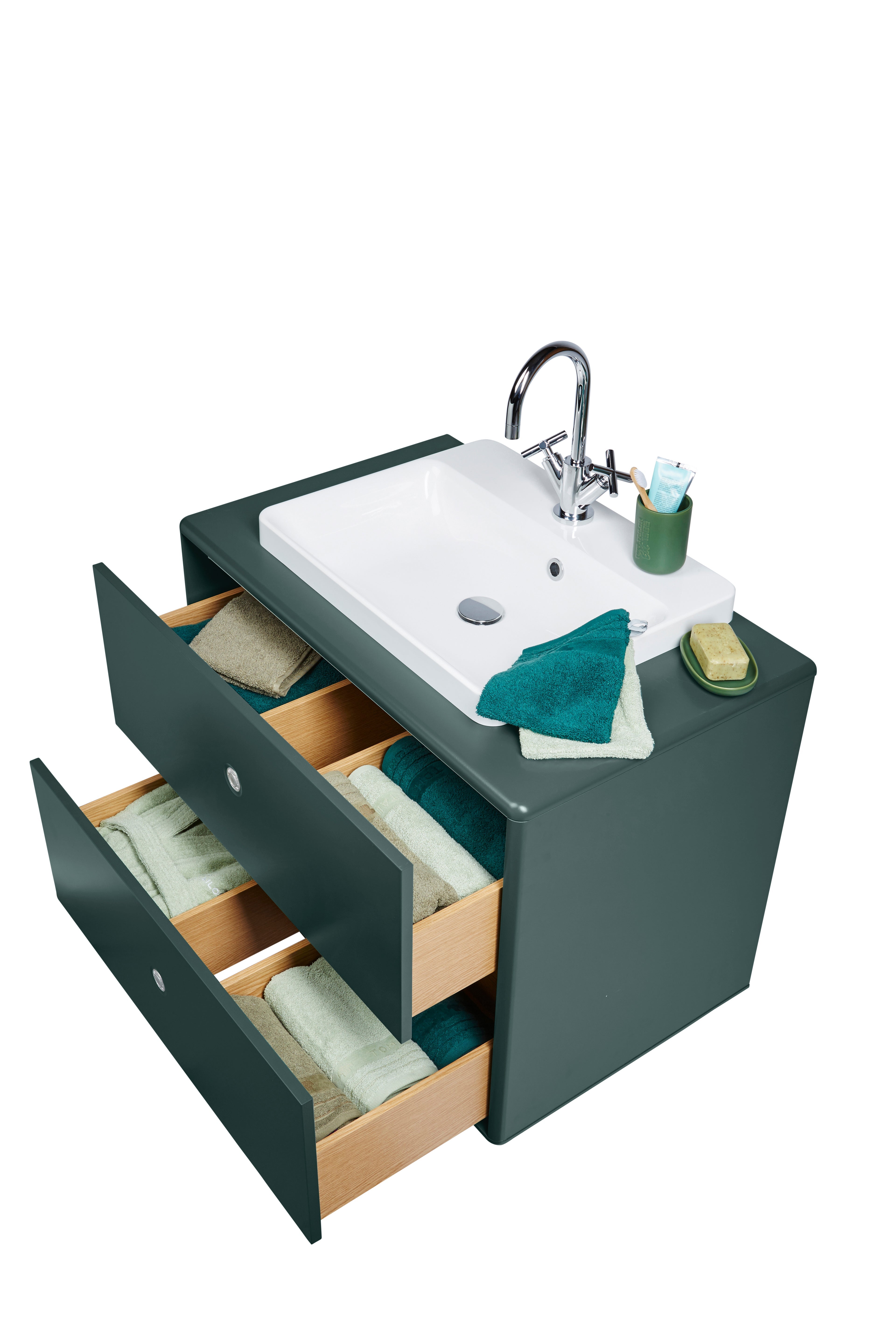 Color Bath Tvättställsbänk med tvättho, 2 lådor-Badrumsmöbler-Tenzo-peaceofhome.se