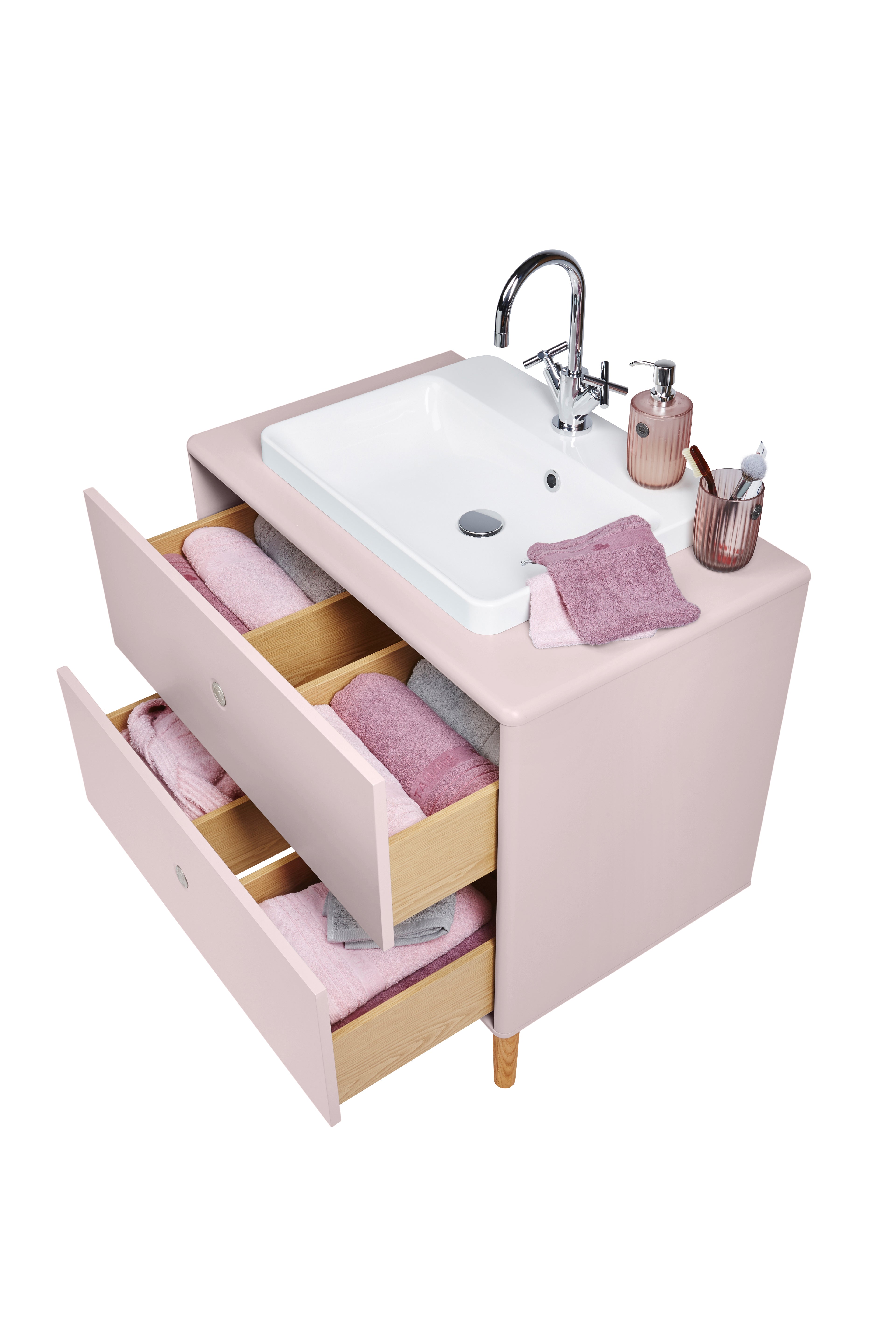 Color Bath Tvättställsbänk med tvättho, 2 lådor-Badrumsmöbler-Tenzo-peaceofhome.se