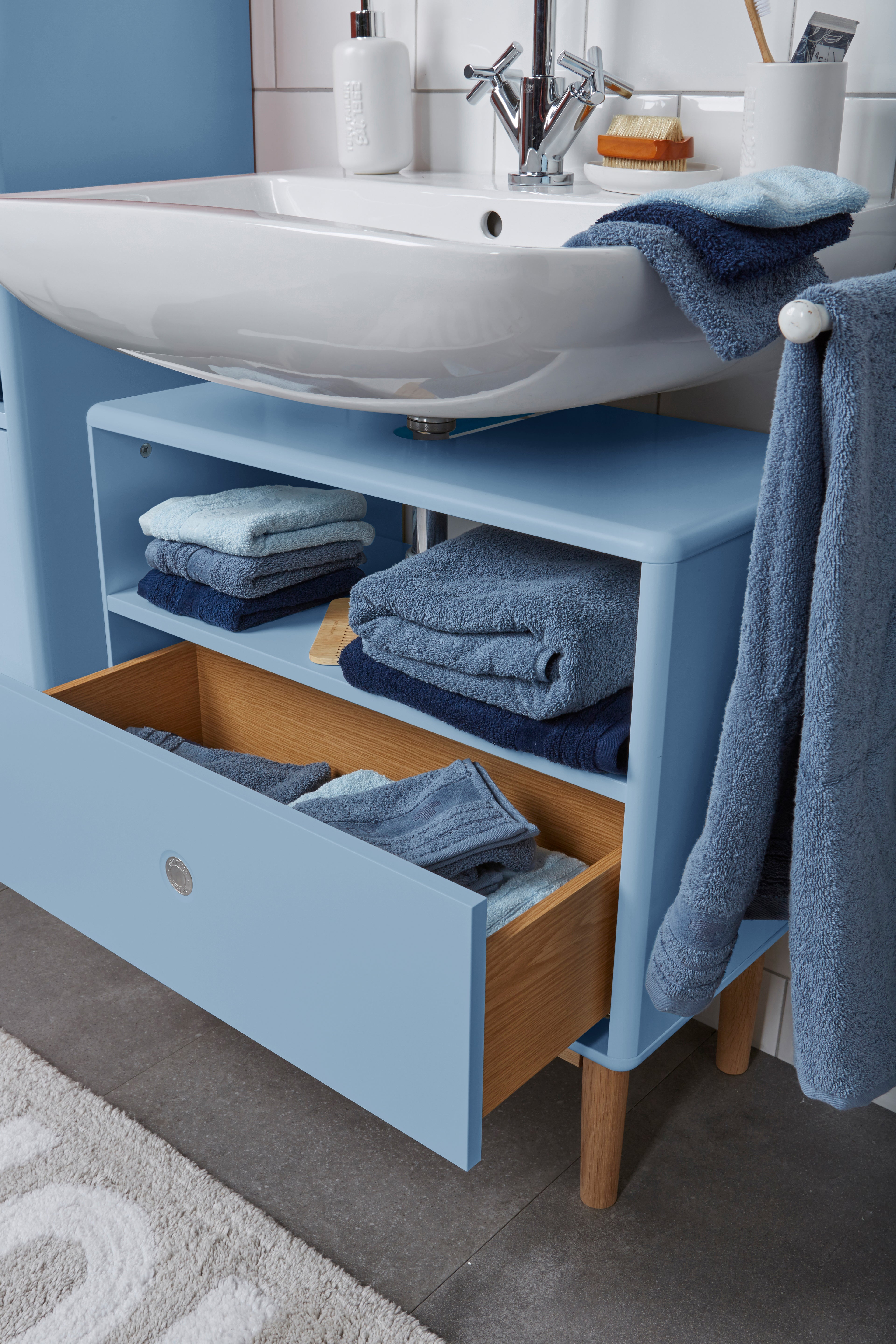 Color Bath Tvättställsbänk med tvättho, 2 lådor-Badrumsmöbler-Tenzo-peaceofhome.se