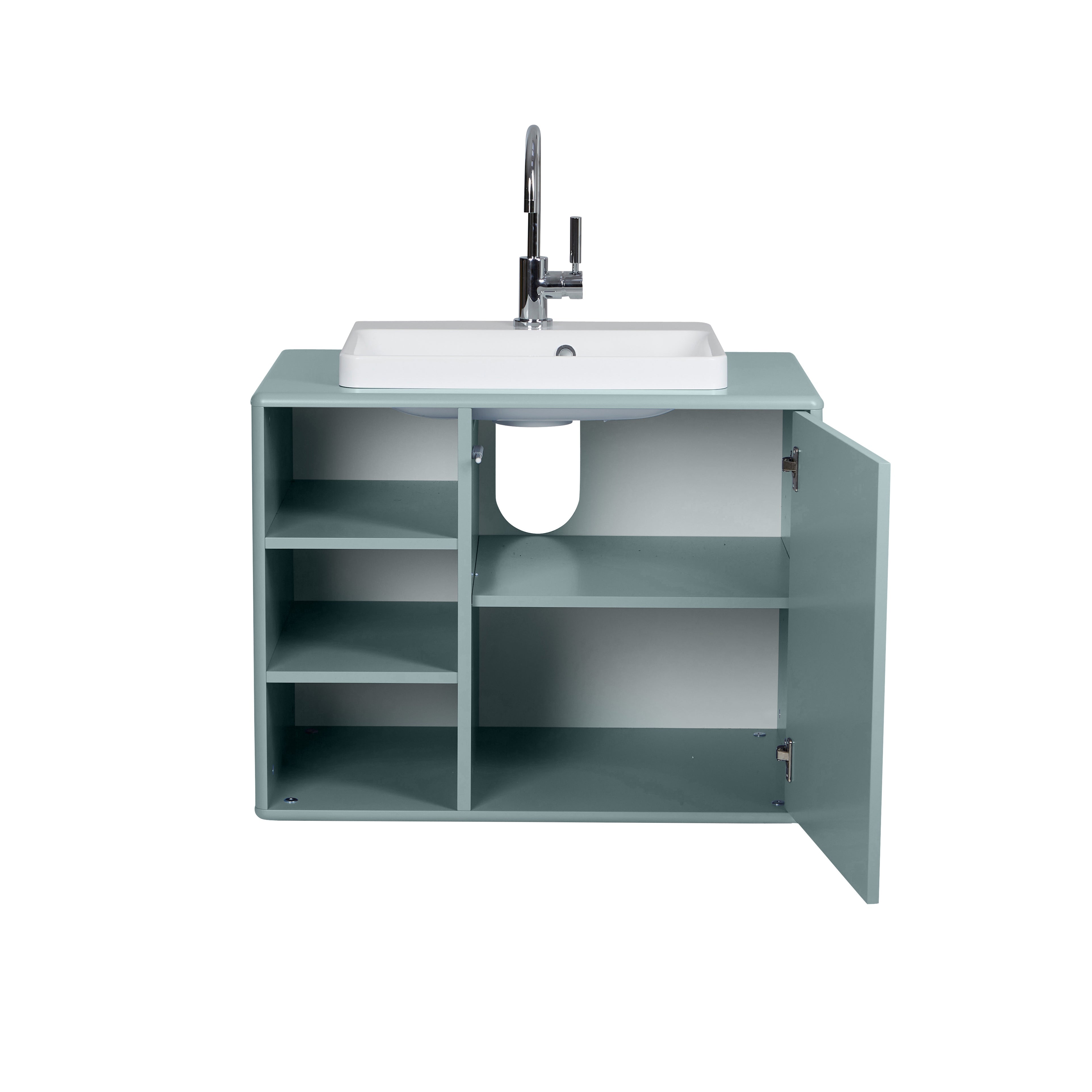 Color Bath Tvättställsbänk med tvättho, 3 fack, 1 dörr-Badrumsmöbler-Tenzo-peaceofhome.se