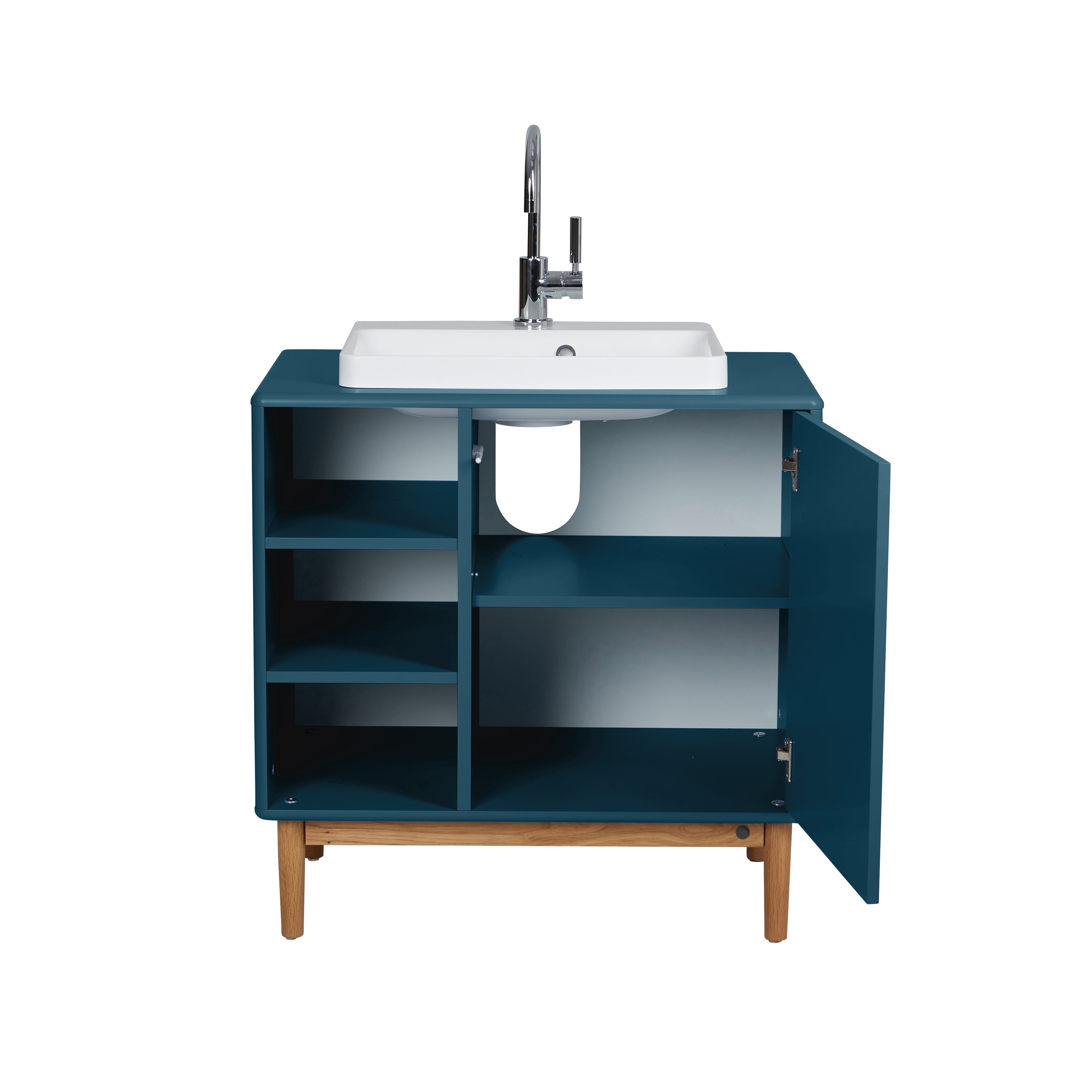 Color Bath Tvättställsbänk med tvättho, 3 fack, 1 dörr-Badrumsmöbler-Tenzo-peaceofhome.se