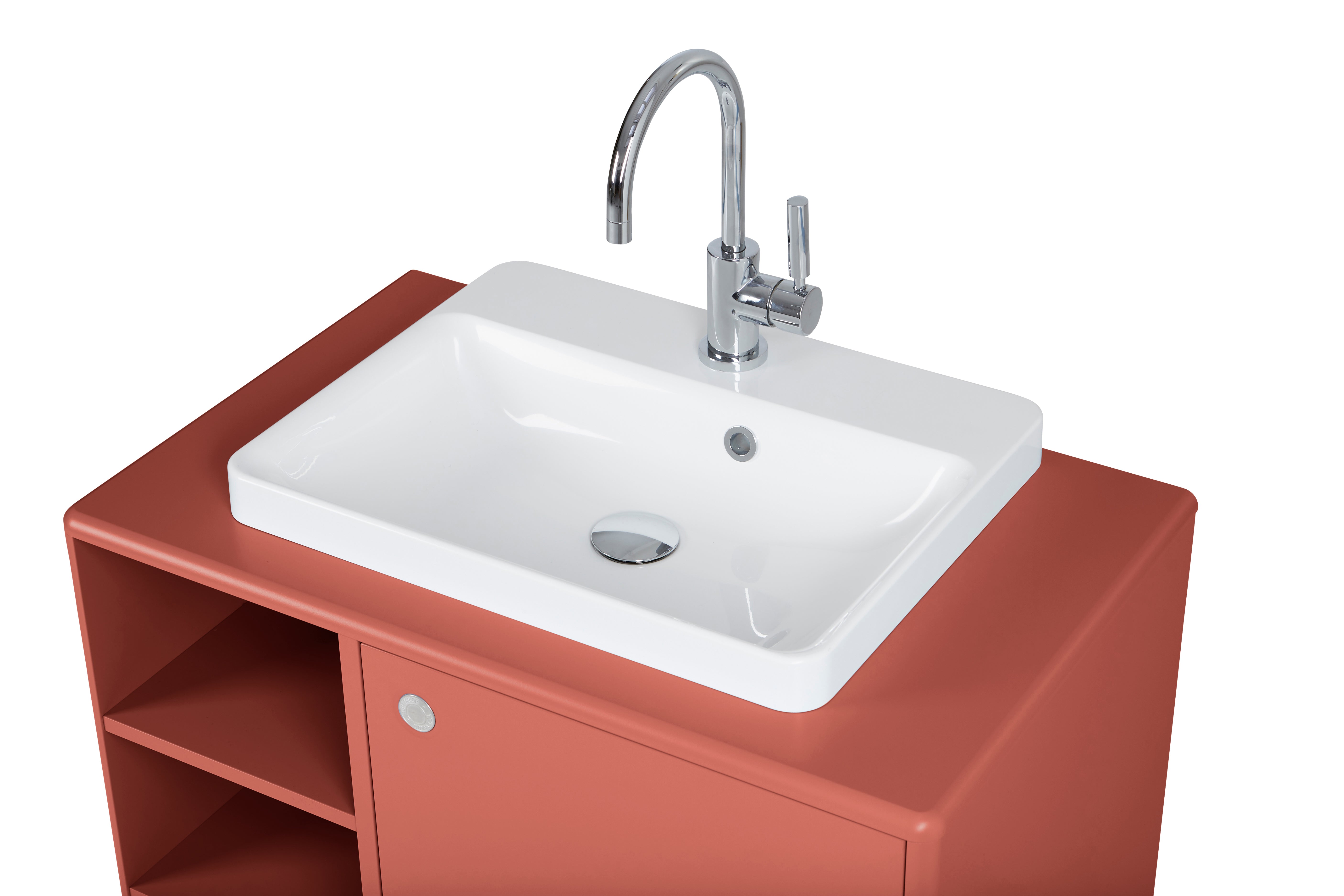 Color Bath Tvättställsbänk med tvättho, 3 fack, 1 dörr-Badrumsmöbler-Tenzo-peaceofhome.se