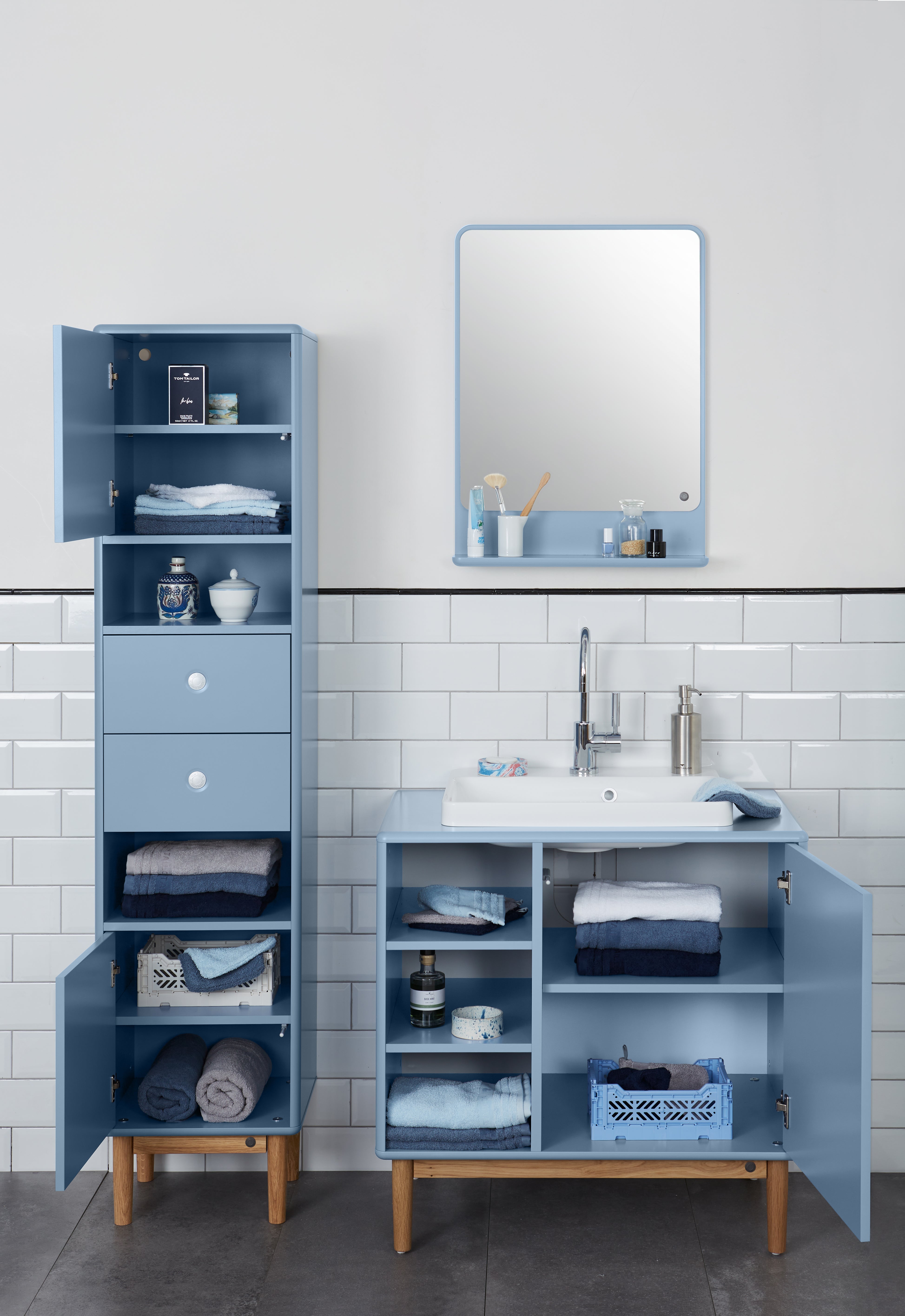 Color Bath Tvättställsbänk med tvättho, 3 fack, 1 dörr-Badrumsmöbler-Tenzo-peaceofhome.se