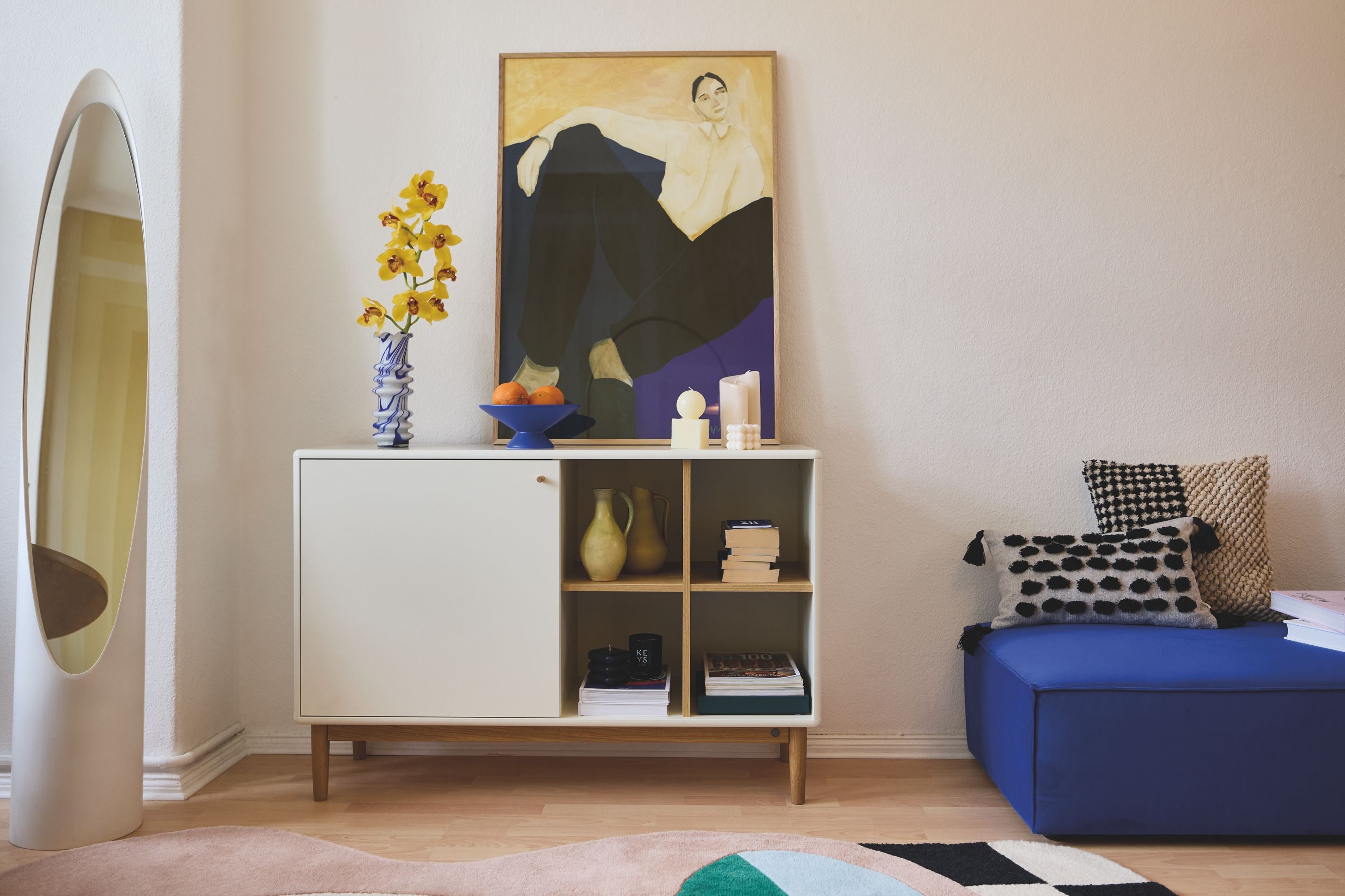 Color Living Sideboard 1 dörr, 4 fack-Förvaringsmöbler-Tenzo-peaceofhome.se