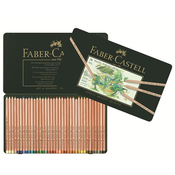 Colour pencil PITT PASTEL box of 36 Faber-Castell 112136-Konstnärsmaterial-Klevrings Sverige-peaceofhome.se