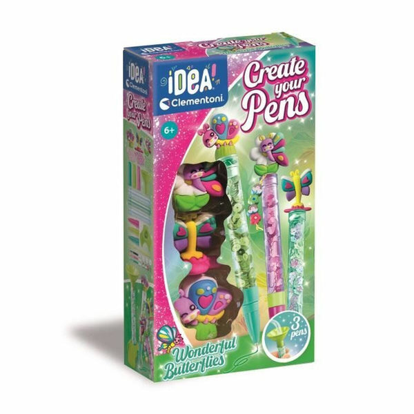 Craft Game Clementoni CReate you Pens Wonderful Butterflies-Leksaker och spel, Kreativa aktiviteter-Clementoni-peaceofhome.se