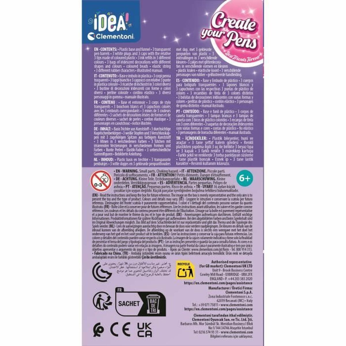 Craft Game Clementoni Create your Pens Best Friends-Leksaker och spel, Kreativa aktiviteter-Clementoni-peaceofhome.se