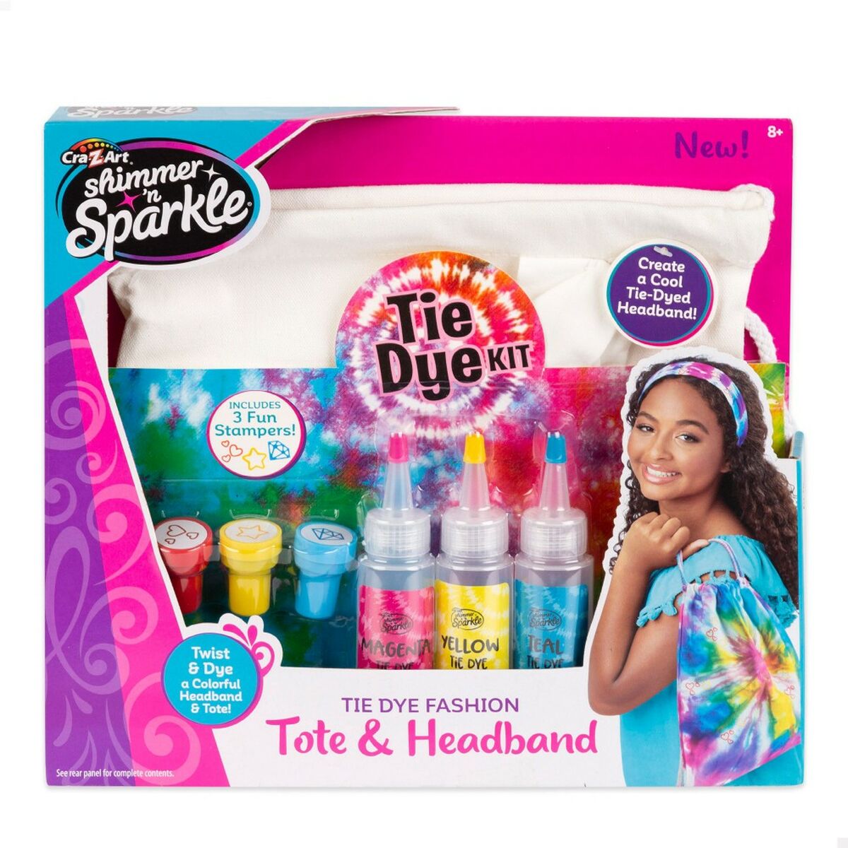 Craft Game Cra-Z-Art SHIMMER N SPARKLE-SET TIE&DYE 4 antal-Leksaker och spel, Kreativa aktiviteter-Cra-Z-Art-peaceofhome.se