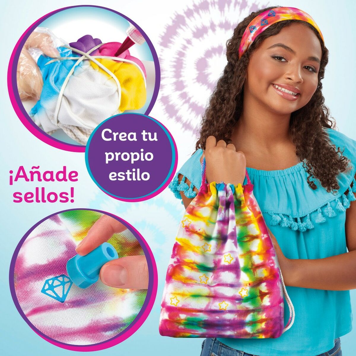 Craft Game Cra-Z-Art SHIMMER N SPARKLE-SET TIE&DYE 4 antal-Leksaker och spel, Kreativa aktiviteter-Cra-Z-Art-peaceofhome.se