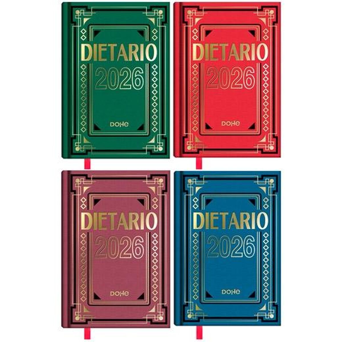 Dagbok DOHE 1/8 11,5 x 16,5 cm (16 antal)-Kontor och Kontorsmaterial, Kalendrar, dagböcker och personliga arrangörer-DOHE-peaceofhome.se