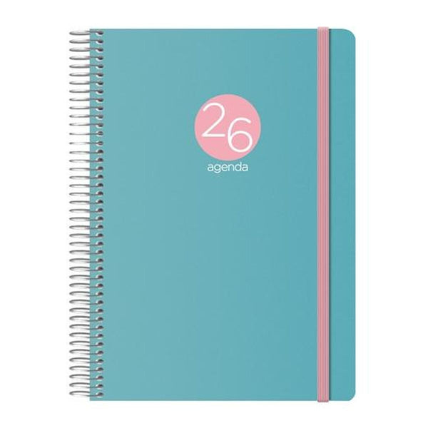 Dagbok DOHE MEMPHIS Grön 1/4 15 x 21 cm 2026 (20 antal)-Kontor och Kontorsmaterial, Kalendrar, dagböcker och personliga arrangörer-DOHE-peaceofhome.se