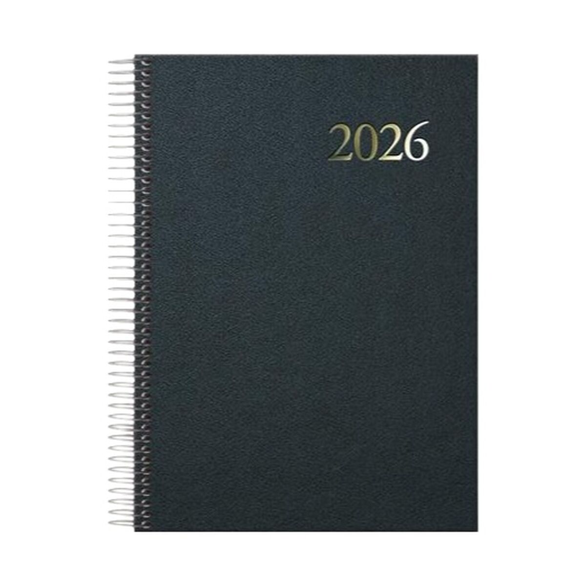 Dagbok DOHE SEGOVIA Svart 14 x 20 cm 2026 (20 antal)-Kontor och Kontorsmaterial, Kalendrar, dagböcker och personliga arrangörer-DOHE-peaceofhome.se