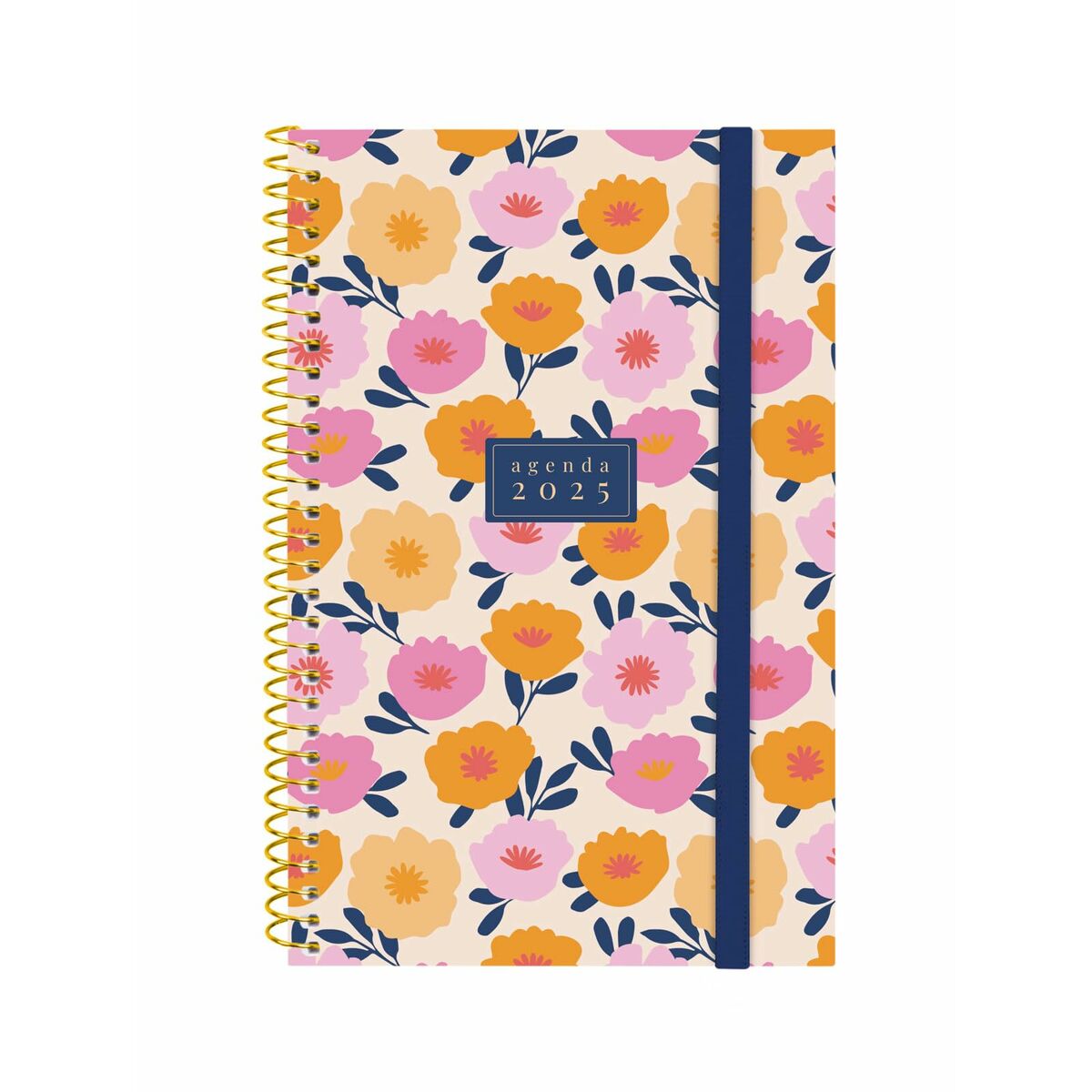 Dagbok Finocam DESIGN COLLECTION 11,7 x 18,1 cm 2025 Blommig-Kontor och Kontorsmaterial, Kalendrar, dagböcker och personliga arrangörer-Finocam-peaceofhome.se
