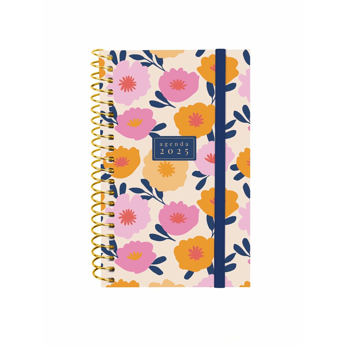 Dagbok Finocam DESIGN COLLECTION 7,9 x 12,7 cm 2025 Blommig-Kontor och Kontorsmaterial, Kalendrar, dagböcker och personliga arrangörer-Finocam-peaceofhome.se